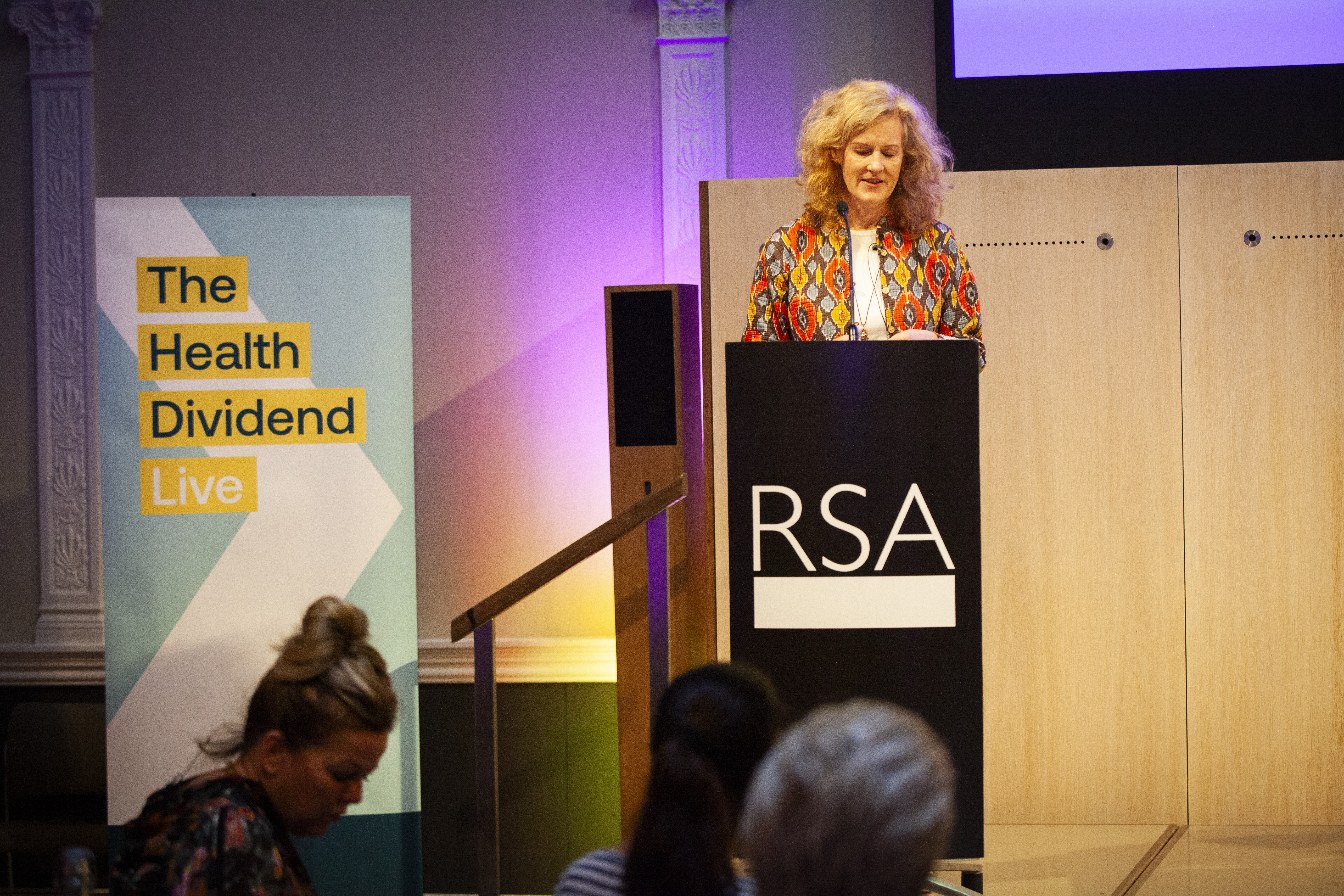 Catherine speaking at the Health Dividend Live